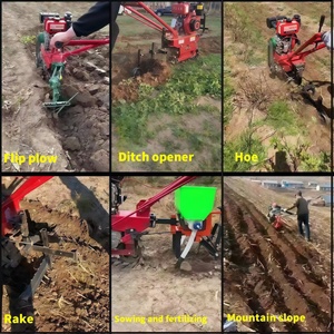 Tractor de Dos Ruedas con Motor de <span class=keywords><strong>Gasolina</strong></span> de 7HP/8HP, Desbrozadora de Mochila, Cultivadora para Jardines y Campos, Uso Agrícola Multiusos - Product Image 4
