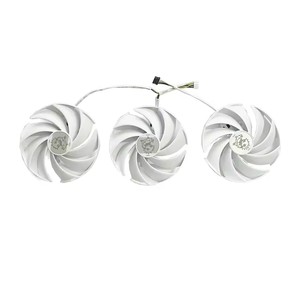Ventilador de tarjeta gráfica de 4 pines PLD10010B12HH de 95mm para MSI GeForce RTX <span class=keywords><strong>4070</strong></span> <span class=keywords><strong>Ti</strong></span> Gaming <span class=keywords><strong>Trio</strong></span> White Graphic Card Cool Findilators - Product Image 1