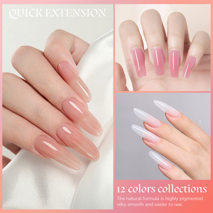 Vendeeni TPO HEMA libre de larga duración nueva fórmula No Burn Builder Nail extensión de Color personalizado Polying Gel Builder acrílico Gel Poly - Product Image 2
