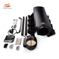 Pour GM LS LS1 LS2 LS6 EFI grand collecteur d'admission en aluminium personnalisé 92MM 102MM corps de papillon