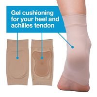 Chaussettes à manches rembourrées par compression pour tendon d'Achille pour bursite, tendinite, tendresse