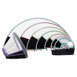 Anti-Bite Lick Healing <span class=keywords><strong>Safety</strong></span> Práctico Plástico E-Collar Ajustable Perro Gato Cono Collar Venta al por mayor Collares protectores para mascotas - Product Image 6