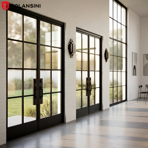 <span class=keywords><strong>Porta</strong></span> a Battente Francese per Esterni Rolansini, Doppia <span class=keywords><strong>Porta</strong></span> in Vetro, Isolamento Acustico in Fibra di Vetro, Telaio in Alluminio, per Balcone, Ingresso, Patio - Product Image 2