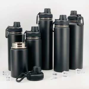 Thermos de haute qualité, neuf, en acier inoxydable avec revêtement en poudre, logo personnalisé, double paroi isolée, bouteille isotherme, flacon sous vide, portable pour les voyages - Product Image 2