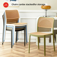 Chaise d'extérieur empilable scandinave économique en PP, durable et écologique, pour restaurant, hôtel et école