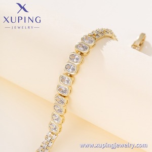 X001125876 Gioielli XUPING Bracciale Tennis da Donna Placcato in Oro 14k - Product Image 3