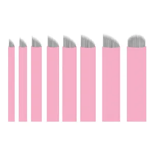 工厂OEM微刀片刀片针手工工具0.16毫米粉色永久化妆配件微刀片阴影