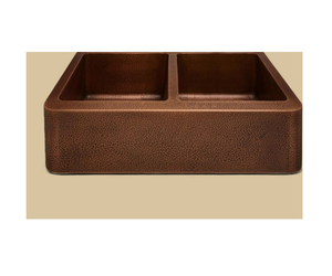 Fregadero de cocina de cobre martillado de lujo, estilo rústico, hecho a mano, vintage, de un solo tazón, resistente a la corrosión, personalizado - Product Image 1