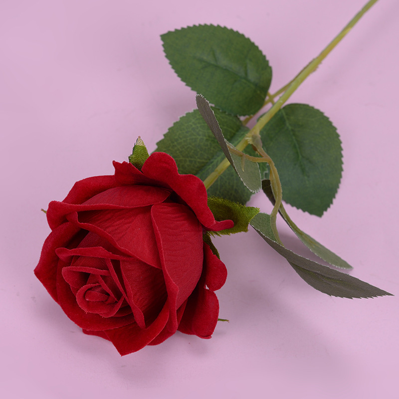 Rosa di flanella di simulazione lunga 50cm