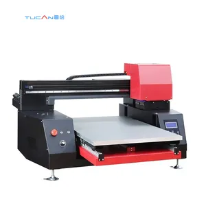 Kleine UV-Printer 60X90 6090 Digitale Flatbed Led UV-Printer Voor Drukkerijen En Thuisgebruik
