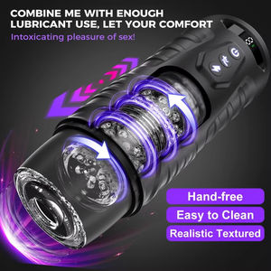 Coupe de masturbation électrique, jouets sexuels, masturbateur vaginal, secouement automatique, succion, gémissements sexy, masturbateur masculin - Product Image 1
