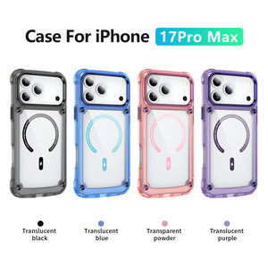 Sang Trọng Trong Suốt Từ Tính Với CD Mô Hình Trang Trí Rõ Ràng Chống-Vàng Chống Sốc Trường Hợp TPU + Acrylic Trường Hợp Đối Với Ip17 Pro Max - Product Image 2