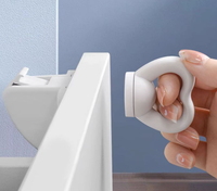 Verrou de sécurité magnétique pour armoire, clé magnétique en forme de cœur invisible sans perçage, loquet de tiroir à l'épreuve des bébés pour la sécurité des placards