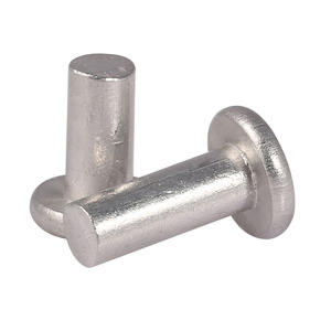 Remaches de Aluminio de Cabeza Plana Bairuit M2 M2.5 M3 M4 M5 M6 M8, Remaches Sólidos para Martillar, Brillantes, Sin Recubrimiento, Estilo Cabeza Plana - Product Image 2