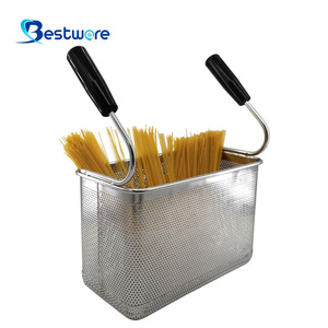 Colander Edelstahl Frittierkorb Lưới Thương Mại Thép Không Gỉ Sâu Lọc Mì Ống Nồi Mì Giỏ - Product Image 5