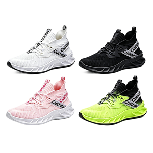Flying Mesh Blade Sole Chunky Sneakers Shock Absorbing Lace up Anti Slip All Seasons Outdoor Sports Walking <strong>Shoes</strong> - Product Image 2