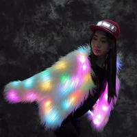 Veste pour femme avec lumière LED tendance, tenue de soirée en boîte de nuit, DJ, vêtements de soirée lumineux, nouveautés pour la danse, costume de performance