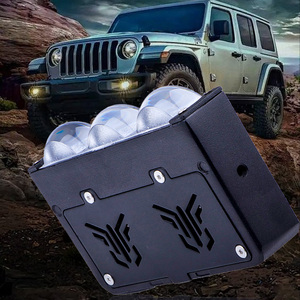 Luces Antiniebla LED Amarillas y Blancas para Todo Clima, 90W, <span class=keywords><strong>IP68</strong></span>, Impermeables, Universales, con Tres Lentes, para Parrilla de Coche - Product Image 5