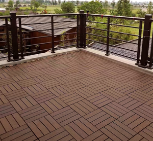 Tarima para Terraza de Fácil Instalación, Resistente al Agua, Sin Astillas, Baldosas de WPC para Exterior, Enclavables, Hazlo Tú Mismo - Product Image 5