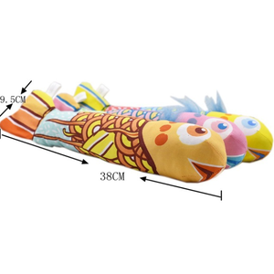 Venta al por mayor, productos para gatos, almohada colorida en forma de pez con hierba gatera estimulante, juguete para peces - Product Image 3