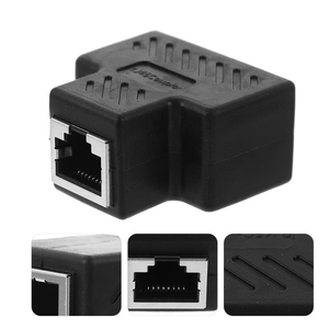 ईथरनेट स्प्लिटर rj45 1 से 2 पोर्ट rj45 डब्लर आरजे 45 मल्टी सॉकेट ईथरनेट आरजे 45 कूपलर - Product Image 2