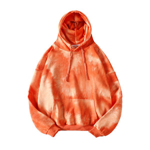 Custom logo OEM Design Oversized Blank Pullover Hoodie 450gsm Mens Heavyweight Pullover Tie Dye Hoodie - Product Image 1