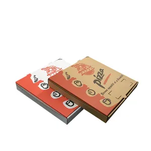 Custom logo corrugated pizza packaging box for pizza packaging