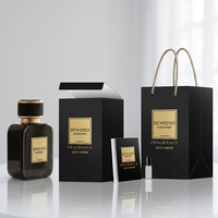 Nouveau produit - Flacon de parfum de luxe noir et rose 50 ml - Flacon de parfum en verre 30 ml avec coffret cadeau carré