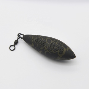 Plombs de pêche à la carpe en forme d'olive Assortiment de plombs de carpe pleine taille pour la pêche de fond - Product Image 5