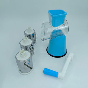 Râpe <span class=keywords><strong>à</strong></span> fromage rotative avec coupe-légumes 3-en-1 amélioré <span class=keywords><strong>Manivelle</strong></span> Déchiqueteuse <span class=keywords><strong>à</strong></span> fromage multi-usages Base d'aspiration forte - Product Image 2