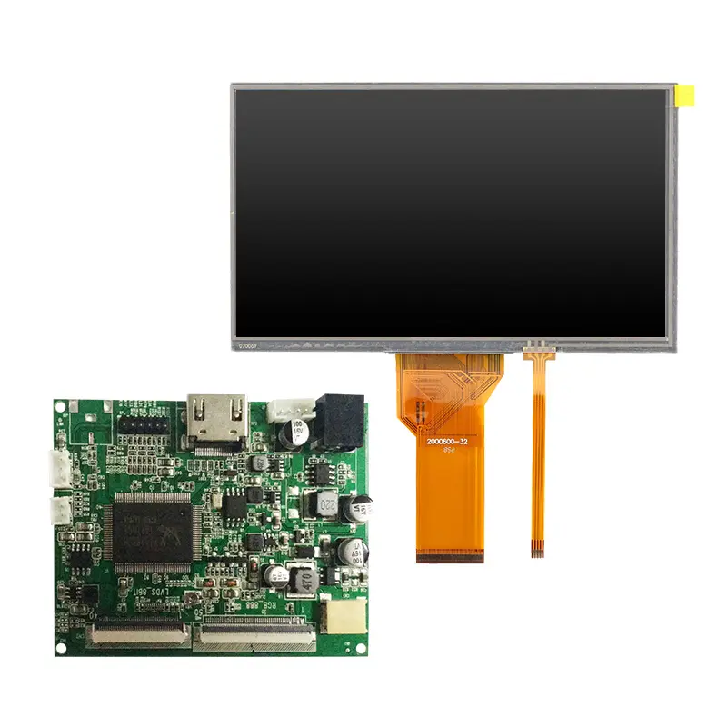 Su misura 7 pollici touchscreen 7 pollici touch screen resistivo tft lcd modulo 16:9 7 "display tft modulo