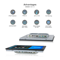 Tablette industrielle avant en alliage d'aluminium sans ventilateur CPU J1900 de 19 pouces Interfaces homme-machine fiables Panel PC industriel