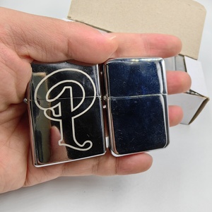 Briquet au kérosène pas cher, rechargeable, coupe-vent, avec logo personnalisé, motif traditionnel vintage, briquet à cigarette au kérosène - Product Image 5