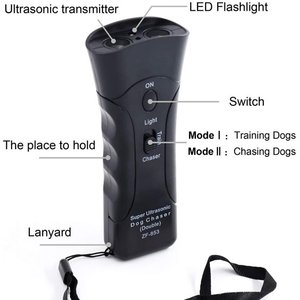Dispositivo de Control de Ladridos para Exteriores, Repelente de <span class=keywords><strong>Perros</strong></span> Portátil, Entrenador Ultrasónico - Product Image 2
