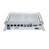Mini PC industriel sans ventilateur Intel I3-6100U, ordinateur embarqué avec 5 ports LAN en option, 4 ports PoE, large plage de température, certifié CE RoHS, pour l'automatisation et les applications frontalières