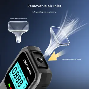 Taşınabilir yüksek hassasiyetli darbe tipi alkol dedektörü güvenli sürüş için yeni ses yayın gaz analizörü - Product Image 3