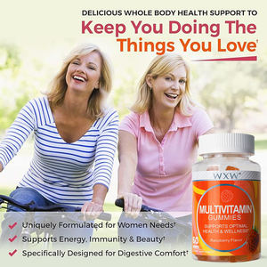 Nouveau design Gommes multivitaminées à la saveur framboise Vitamine A C D E B6 B12 Soutien nutritionnel quotidien pour adulte - Product Image 5