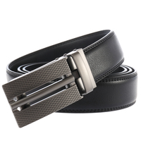 Ceinture en cuir pour homme avec boucle automatique en alliage, fabrication sur mesure LY33-2220-1