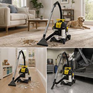 Aspirateur de nouvelle conception de haute qualité, type déshumidificateur, fonction humide/sèche, forte aspiration pour tapis et véhicules. - Product Image 4