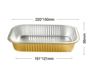 High Quality Rectangular Aluminum <b>Food</b> <b>Storage</b> <b>Container</b> Bakery Supplies Foil Box <b>for</b> <b>Food</b> <b>Storage</b> & <b>Container</b> - Product Image 1