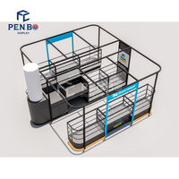 Kios ponsel Modern toko seluler layar telepon pintar Interior furnitur aksesori ponsel menampilkan desain Stan ritel