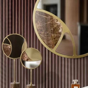 <span class=keywords><strong>100cm</strong></span> Moderne De Luxe Simple Surdimensionné <span class=keywords><strong>Rond</strong></span> Suspendu Hôtel Miroirs Décoratif Personnaliser Salon Antique Or Mur <span class=keywords><strong>Miroir</strong></span> - Product Image 4