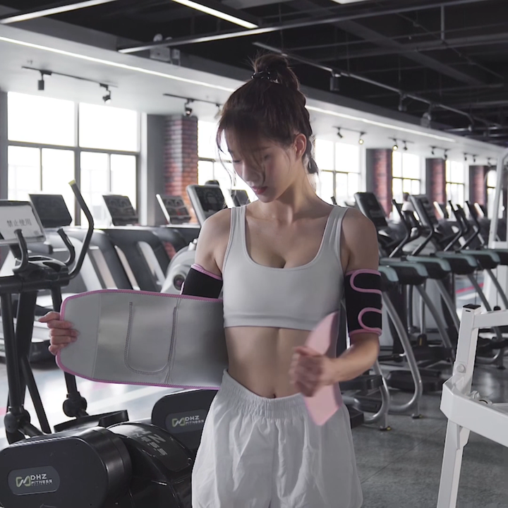 KS-5010-1# Neoprene Waist Trimmer Silver Ion Waist Trainer Belt