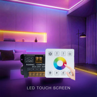 Usine RGBCW RF sans fil Smart Touch interrupteur mural gradateur contrôleur LED à distance pour DC 5V-24V Compatible 5050 2835 bandes lumineuses