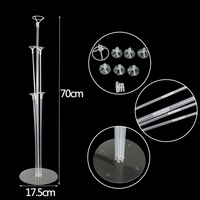 1 ensemble 7 Tubes Ballon Ballon Stand Titulaire Colonne Confettis Ballons Baby Shower Fête D'anniversaire De Mariage De Noël Décoration Fournitures