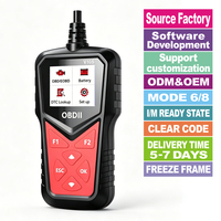 Scanner de diagnostic de véhicule OBDII V105 - Écran LCD - Lecteur de codes de panne du moteur - Outil de diagnostic de véhicule 12V