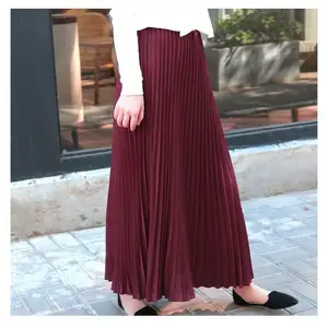 البوليستر اثنين قطعة أطقم فساتين عالية الخصر المحاصيل أعلى تنورة Slimpleated تنورة 708680