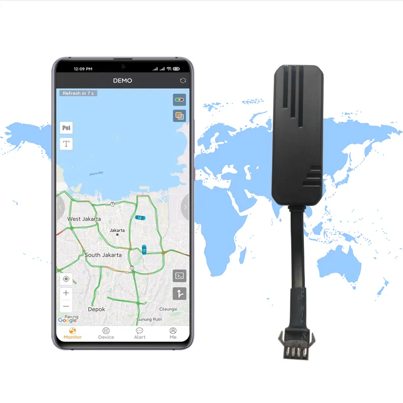 Rung động nhiều chức năng 2 gam có dây GPS GPRS Tracker các nhà sản xuất từ Trung Quốc Nhà Máy Giá Tracker GPS nền tảng