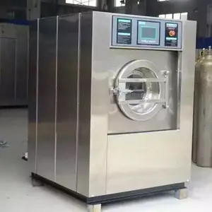 Lavadora y extractora automática de acero inoxidable, máquina de lavandería