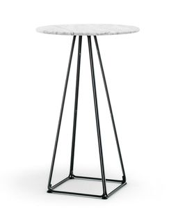 Sustainable Contemporary Metal <b>Bar</b> <b>Table</b> Stylish Home Accent Farmhouse Decor With Urban Style for <b>Kitchen</b> and Hall - Product Image 1